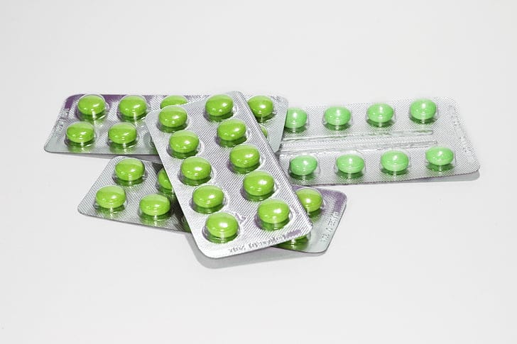 Blister packs of finished pharmaceutical tablets